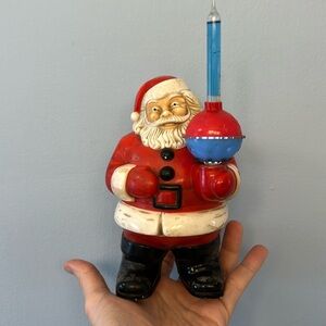 Vintage 1940's Royal Electric Christmas Santa Claus Holding C-7 Bubble Light.